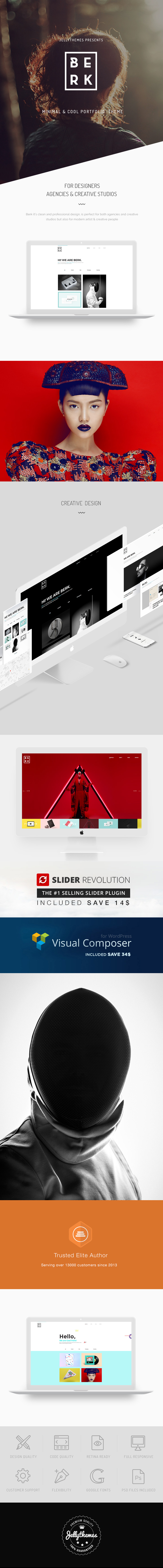 Berk - Chủ đề WordPress danh mục đầu tư tối thiểu - 1