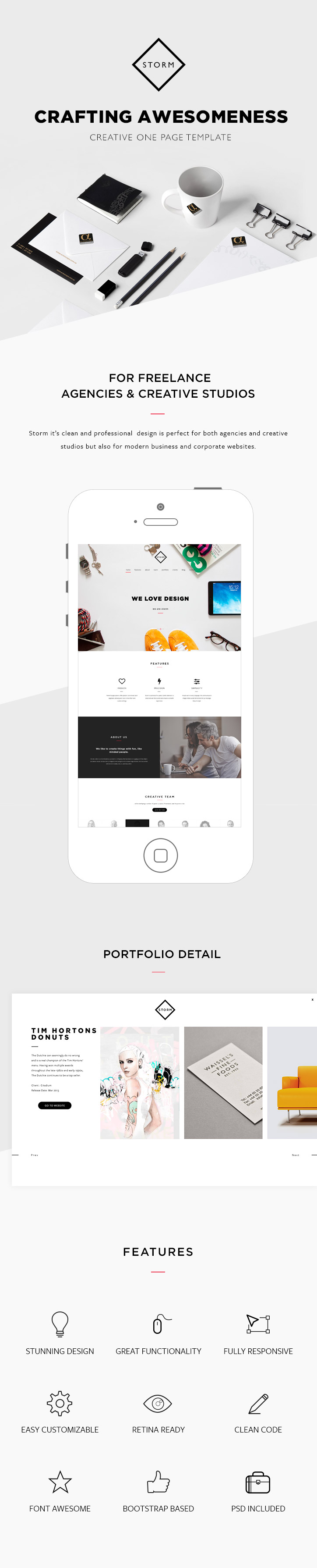 STORM | Creative One Page HTML5 Template - 1