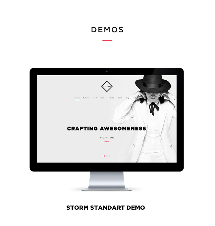 STORM | Creative One Page HTML5 Template - 2